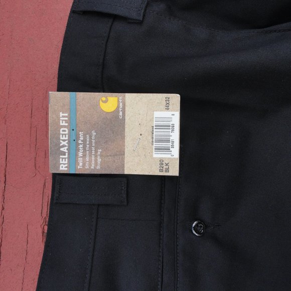 Carhartt Black Twill relaxed fit pants~44x32~Work Wear~ - Picture 5 of 5